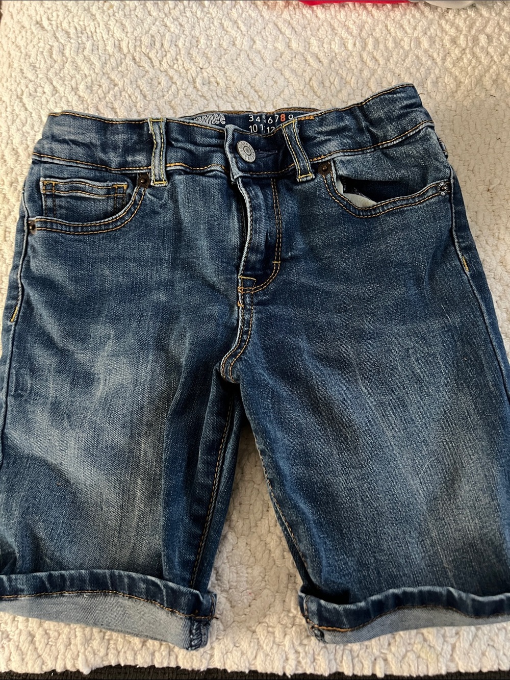 Gymboree girls Blue Denim Rolled-Hem Shorts